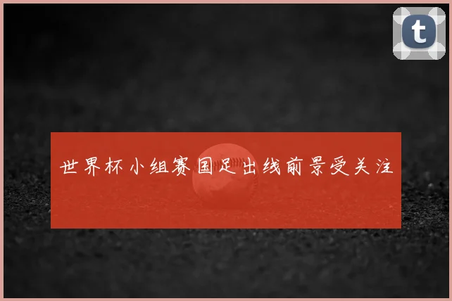 世界杯小组赛国足出线前景受关注